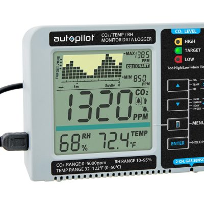 Autopilot Desktop Co2 Monitor Data Logger APCEM2 Temperature Humidity 